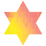 Geometric Jewish Star of David IV